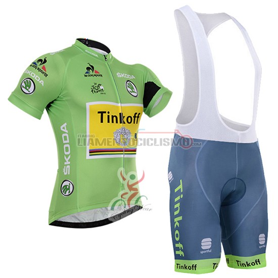 Abbigliamento Ciclismo Tinkoff 2016 verde e nero